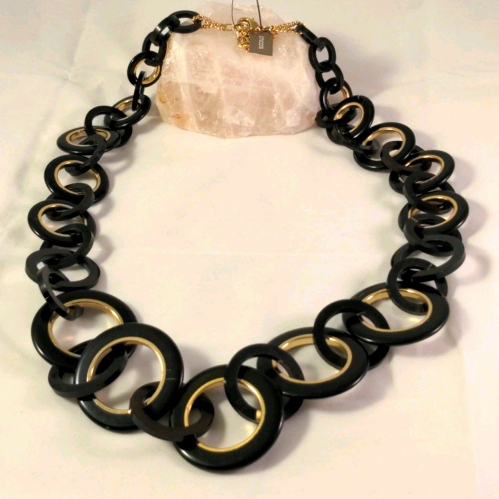 NWT Chico's Long Ringed Necklace Cara